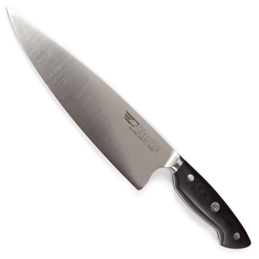Eagle Pro U-Grip - Chefmesser 23 cm Klingenlänge - Deutscher Messerstahl 1.4116 / Heftschalen: G10 schwarz