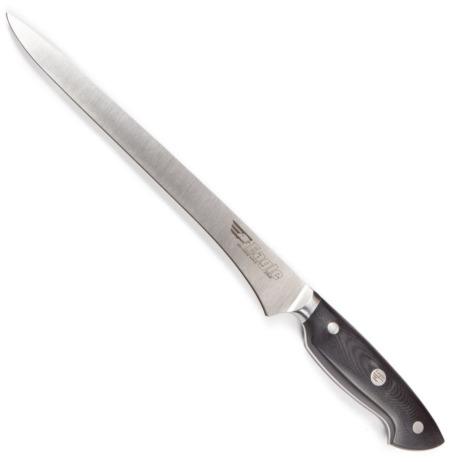 Eagle Pro U-Grip - Filetiermesser 24 cm Klingenlänge - Deutscher Messerstahl 1.4116 / Heftschalen: G10 schwarz
