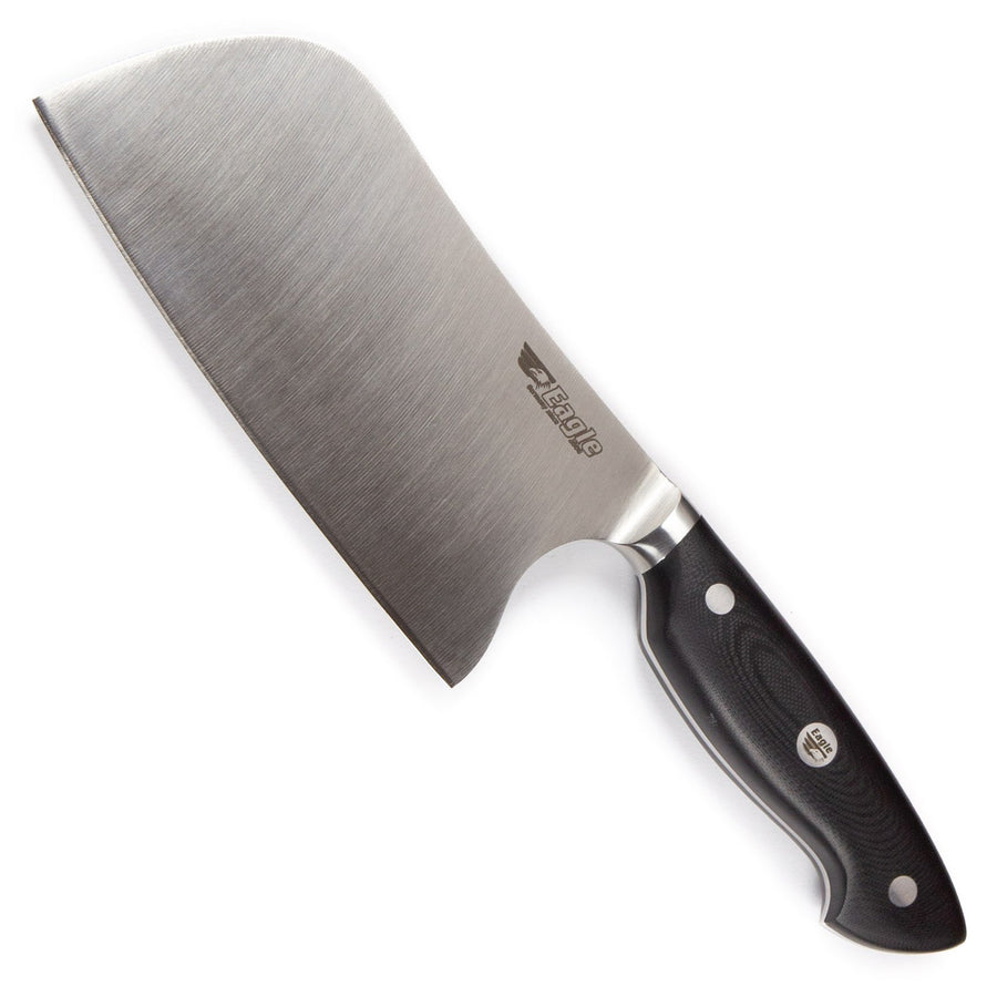 Eagle Pro U-Grip - Chinesisches Kochmesser 16 cm Klingenlänge - Deutscher Messerstahl 1.4116 / Heftschalen: G10 schwarz