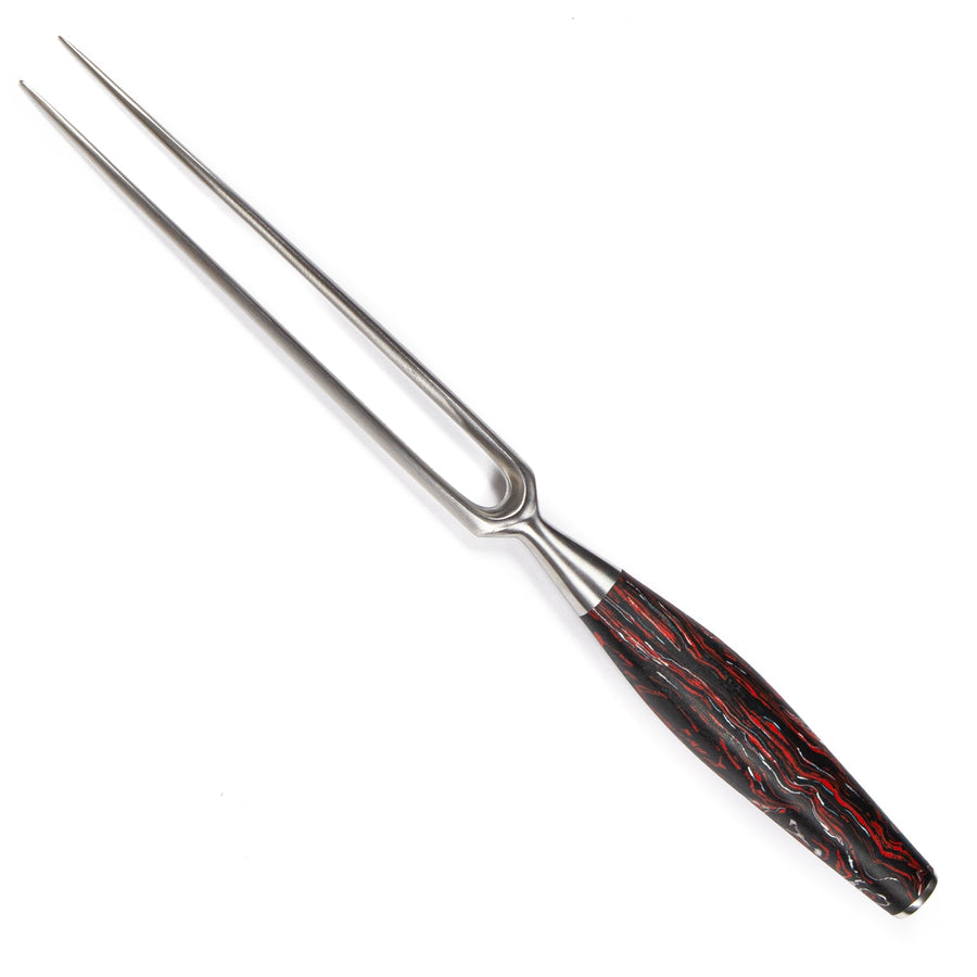 Eagle Professional - Fleischgabel - Deutscher Messerstahl 1.4116  / Heftschalen: G10 schwarz-rot-weiß