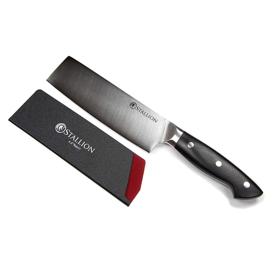 Stallion Professional Messer Nakirimesser 16,5 cm - Klinge: 1.4116 Messerstahl, Griff: G10 GFK