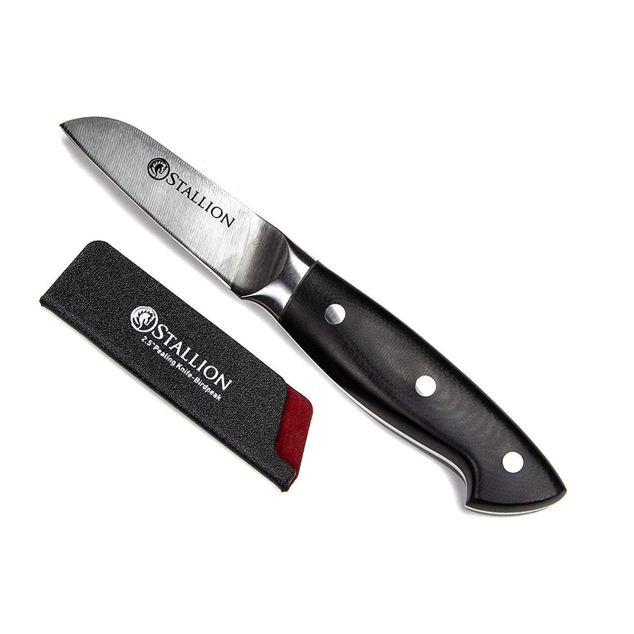 Stallion Professional Messer Schälmesser 6,5 cm - Klinge: 1.4116 Messerstahl, Griff: G10 GFK