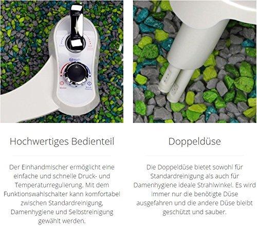 Bidet - Dusch-WC mit Warmwasser für Intimreinigung - nachrüstbar