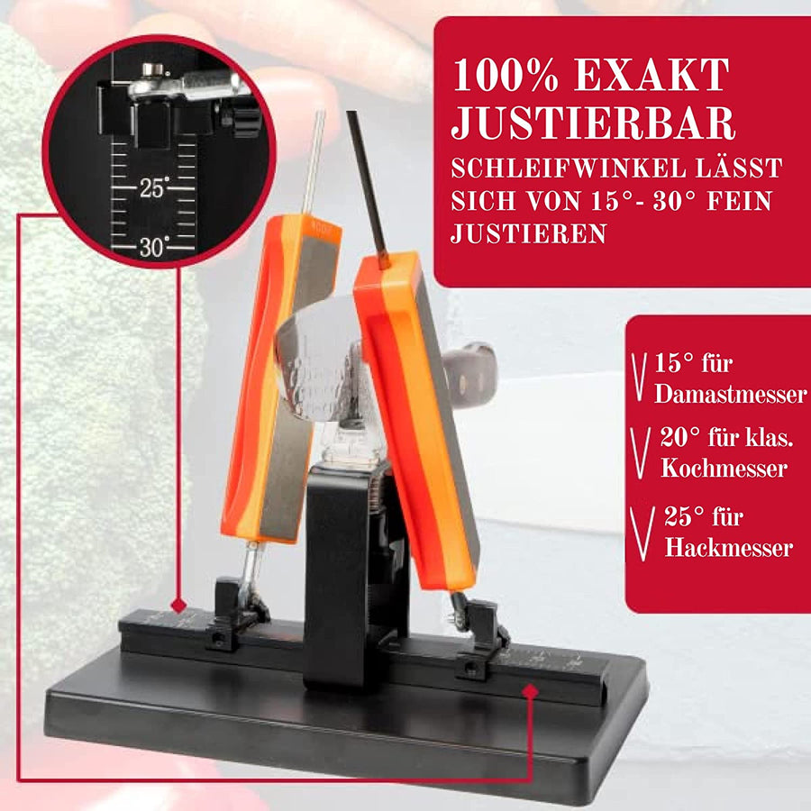 Stallion Professional - Messerschärfset mit einstellbarem Schleifwinkel