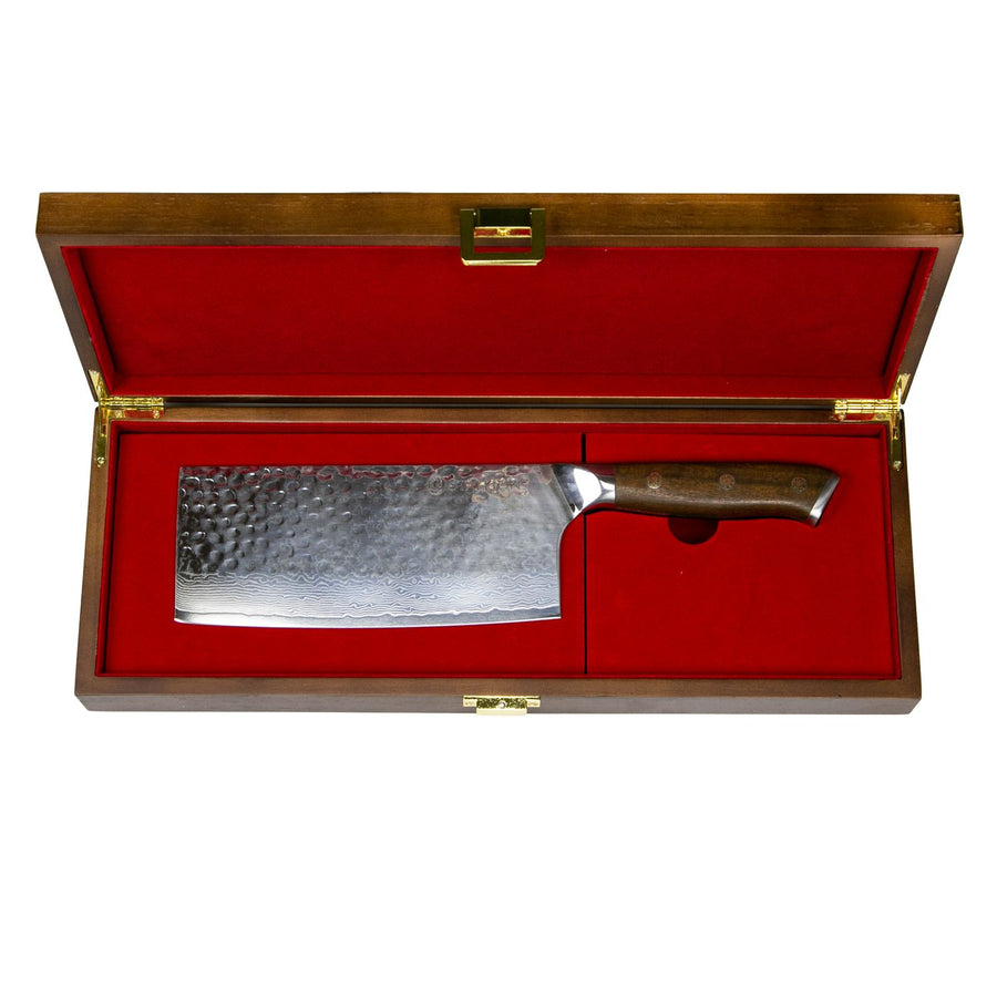 Stallion Damastmesser Ironwood Chinesisches Kochmesser 17,5 cm