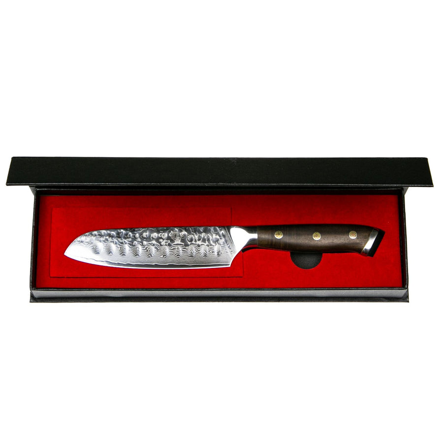 Stallion Damastmesser Ironwood kleines Santokumesser 12,5 cm