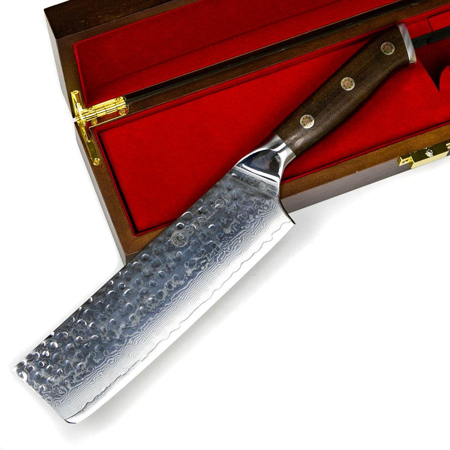 Stallion Damastmesser Ironwood Nakirimesser 17,5 cm