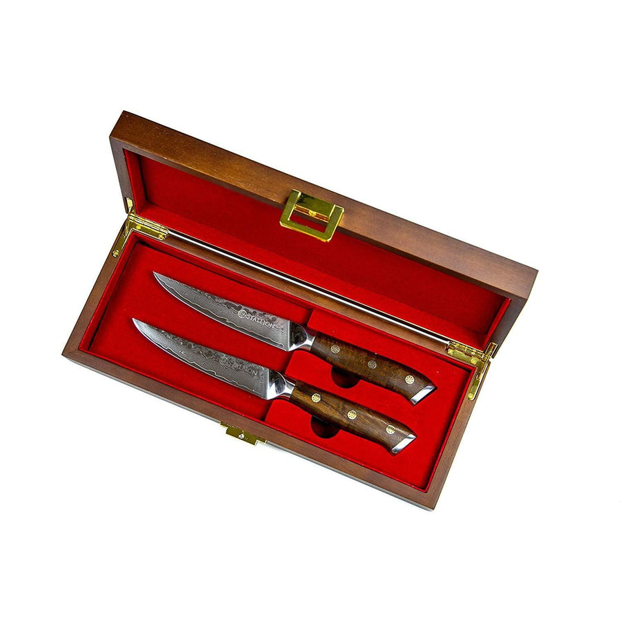 Stallion Damastmesser Ironwood Zwei Steakmesser
